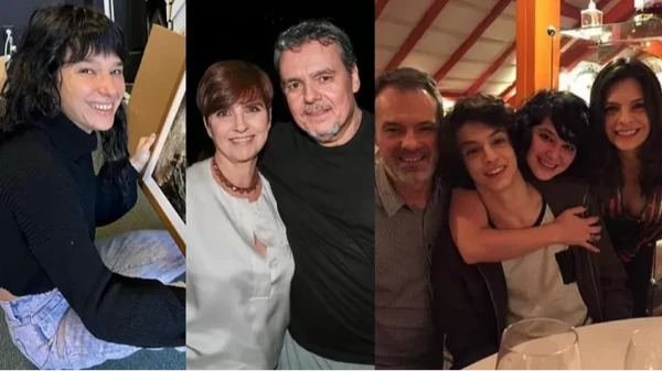 Isadora Frost, Lídia Brondi e Cássio Gabus, Ricardo com os filhos, Isadora e Pedro Waddington, e Helena Ranaldi  por Reprodução