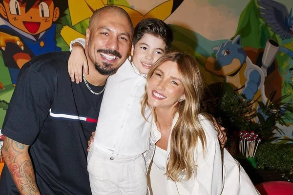 Aline Gotschalg é casada com Fernando Medeiros com quem tem o filho Lucca, de 9 anos por Reprodução/Redes Sociais 