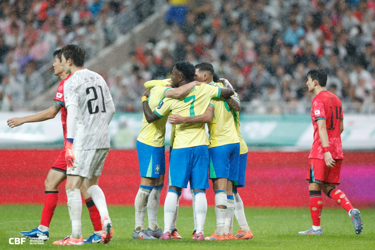 Brasil 5x0 Coreia do Sul - Amistoso internacional  por Rafael Ribeiro/CBF