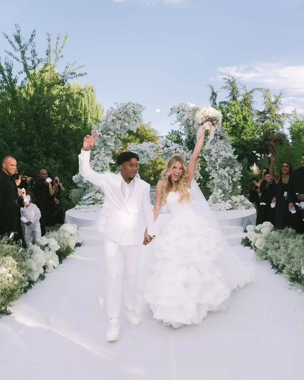 Casamento de Endrick e Gabriely Miranda em Madrid por Reprodução/Instagram
