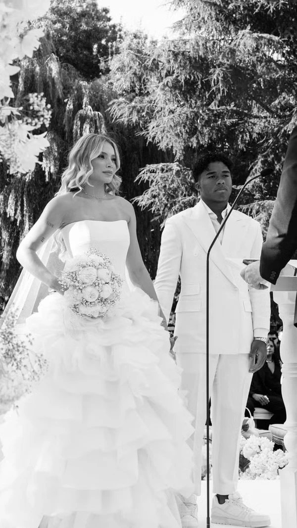 Casamento de Endrick e Gabriely Miranda em Madrid por Reprodução/Instagram