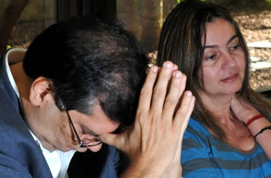 Flávio Dino e a ex-esposa Deane Fonseca por Reprodução