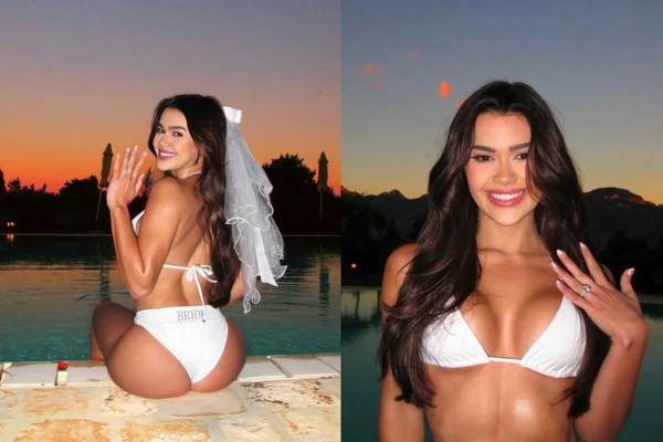 Franciny exibiu joia em fotos nas redes sociais