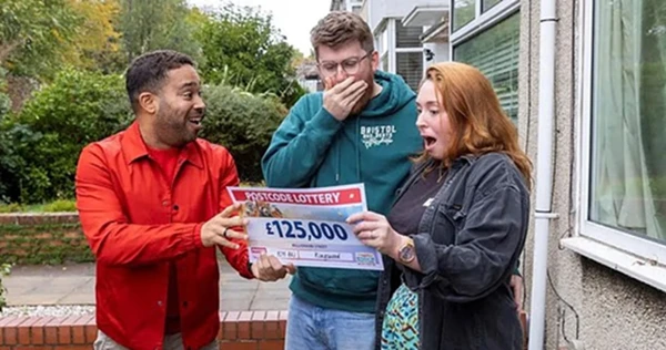 James Adams e Rohanna Coulthard por People's Postcode Lottery/Reprodução