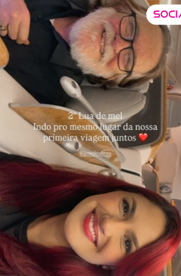 José de Abreu e Carol Junger por Reprodução / Instagram
