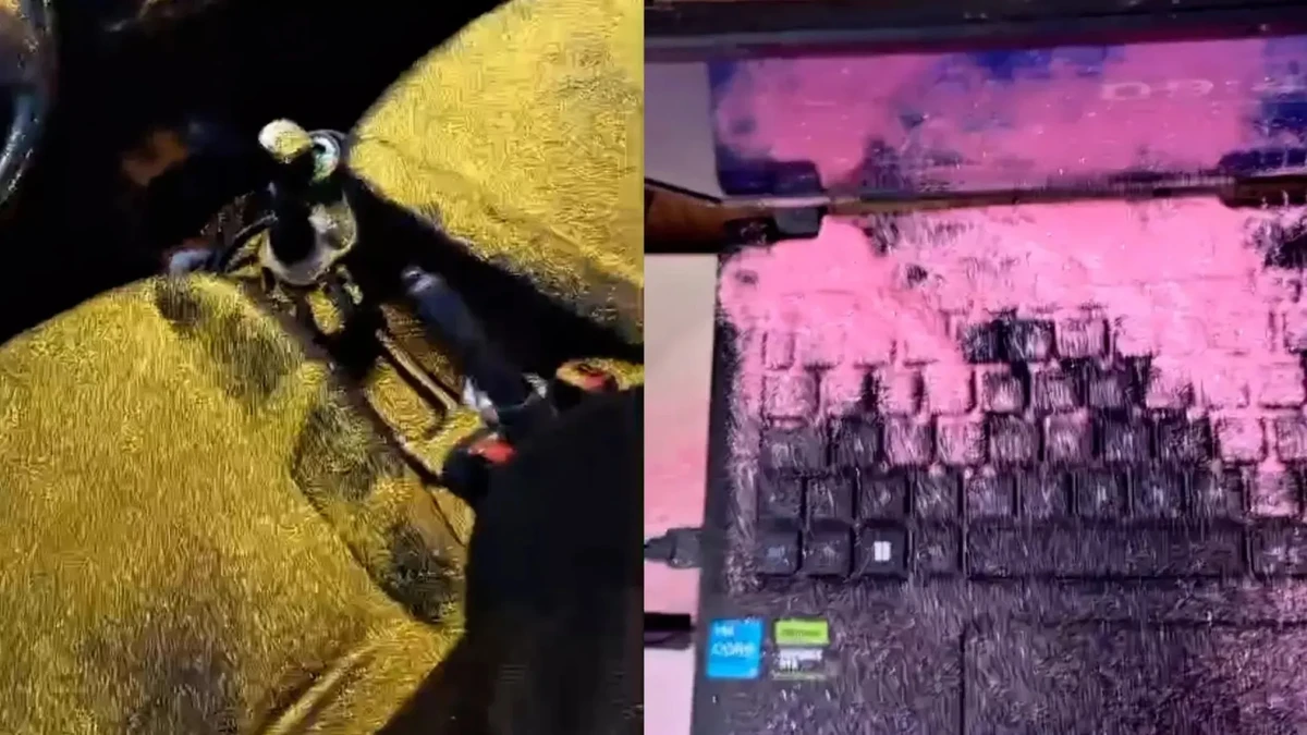 Jovem jogou glitter no apartamento e carro do ex por Reprodução