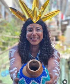 Percussionista Dani Luz por Reprodução