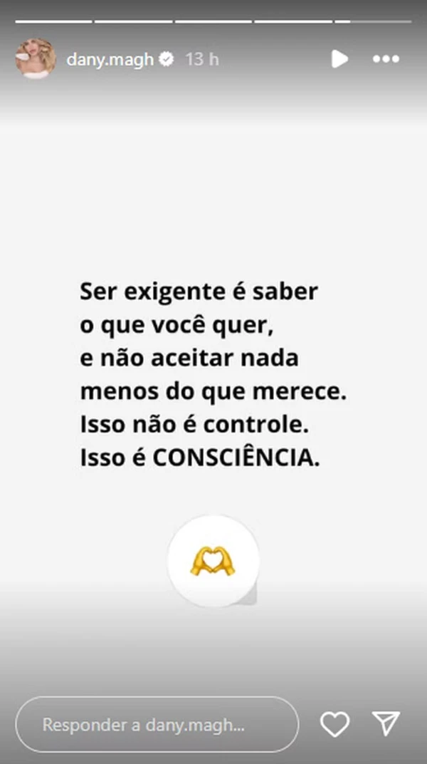 Post de Day Magalhães por Reprodução