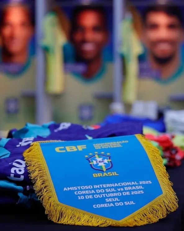 Vestiário de Brasil x Coreia por Divulgação/CBF