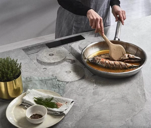 Cooktop invisível por Reprodução