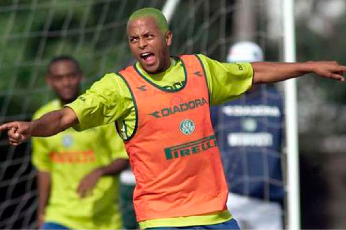 André Neles marcou 4 gols (Vitória)  por Divulgação/Palmeiras