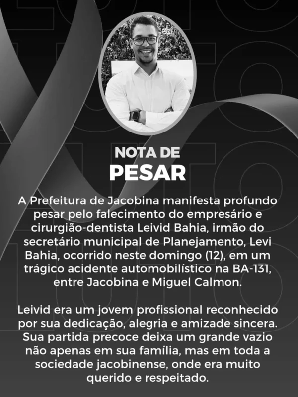 Dentista morre após tentar ultrapassagem e bater de frente com caminhão na Bahia por Reprodução/Redes Sociais