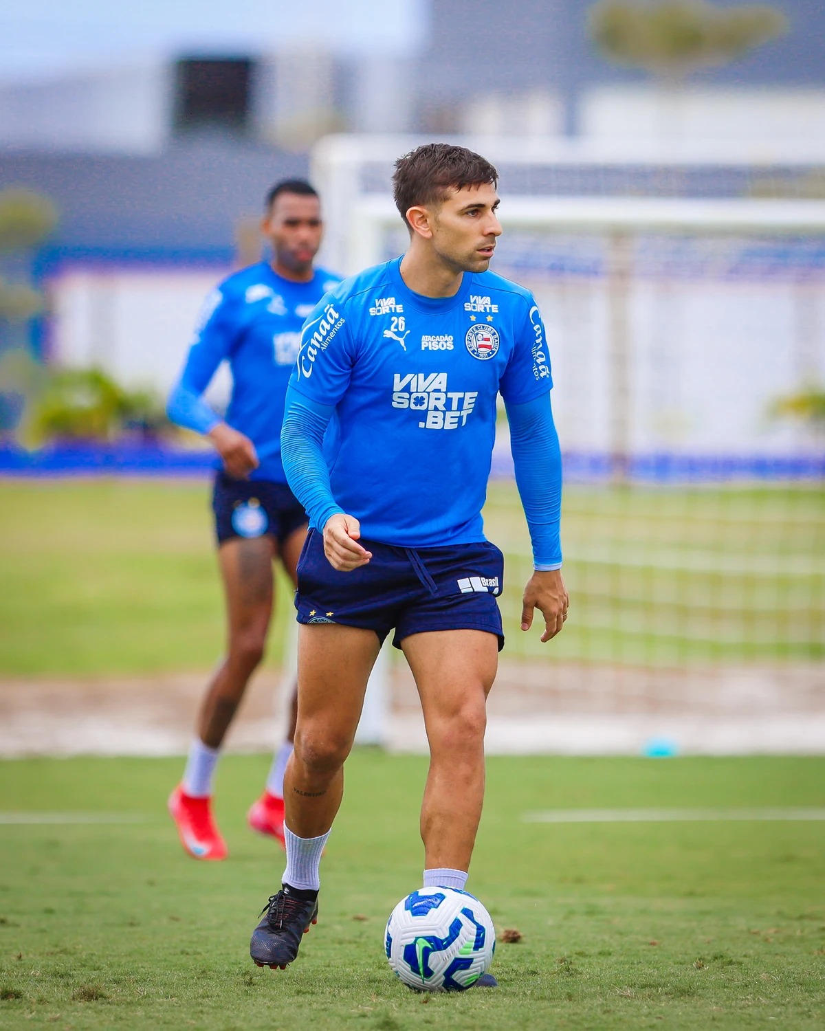 Elenco do Bahia treinando em preparação para o Ba-Vi  por Letícia Martins/EC Bahia 