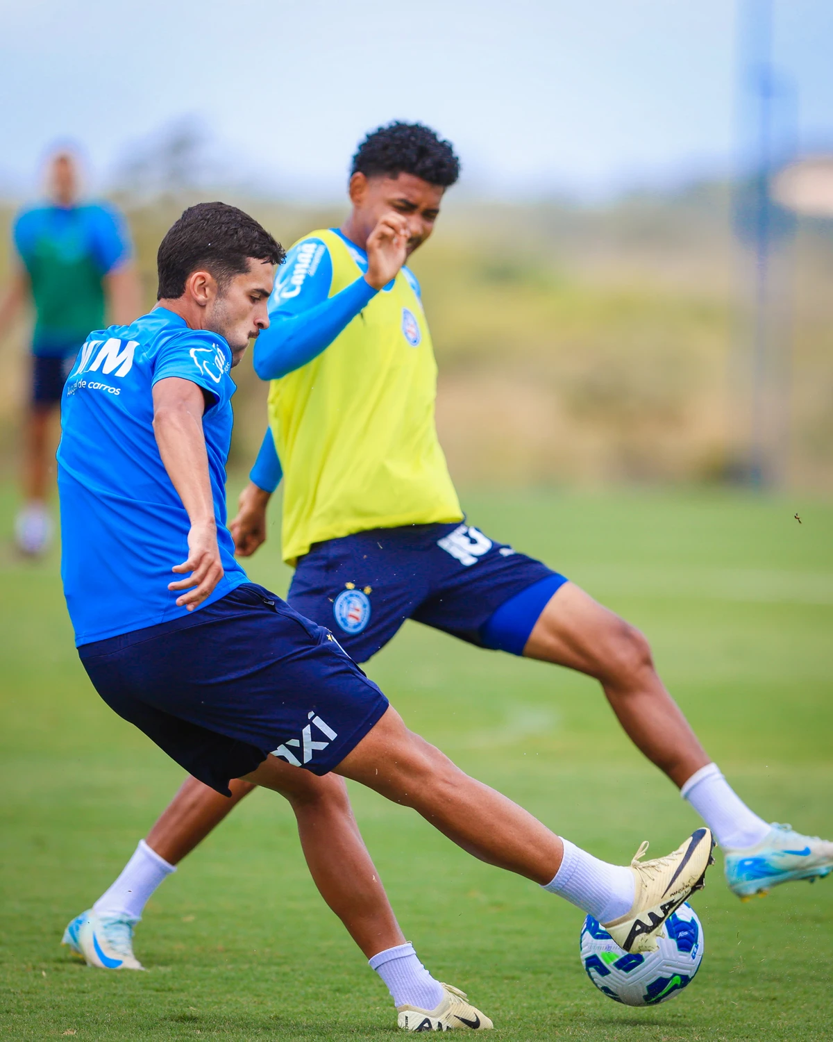 Elenco do Bahia treinando em preparação para o Ba-Vi  por Letícia Martins/EC Bahia 