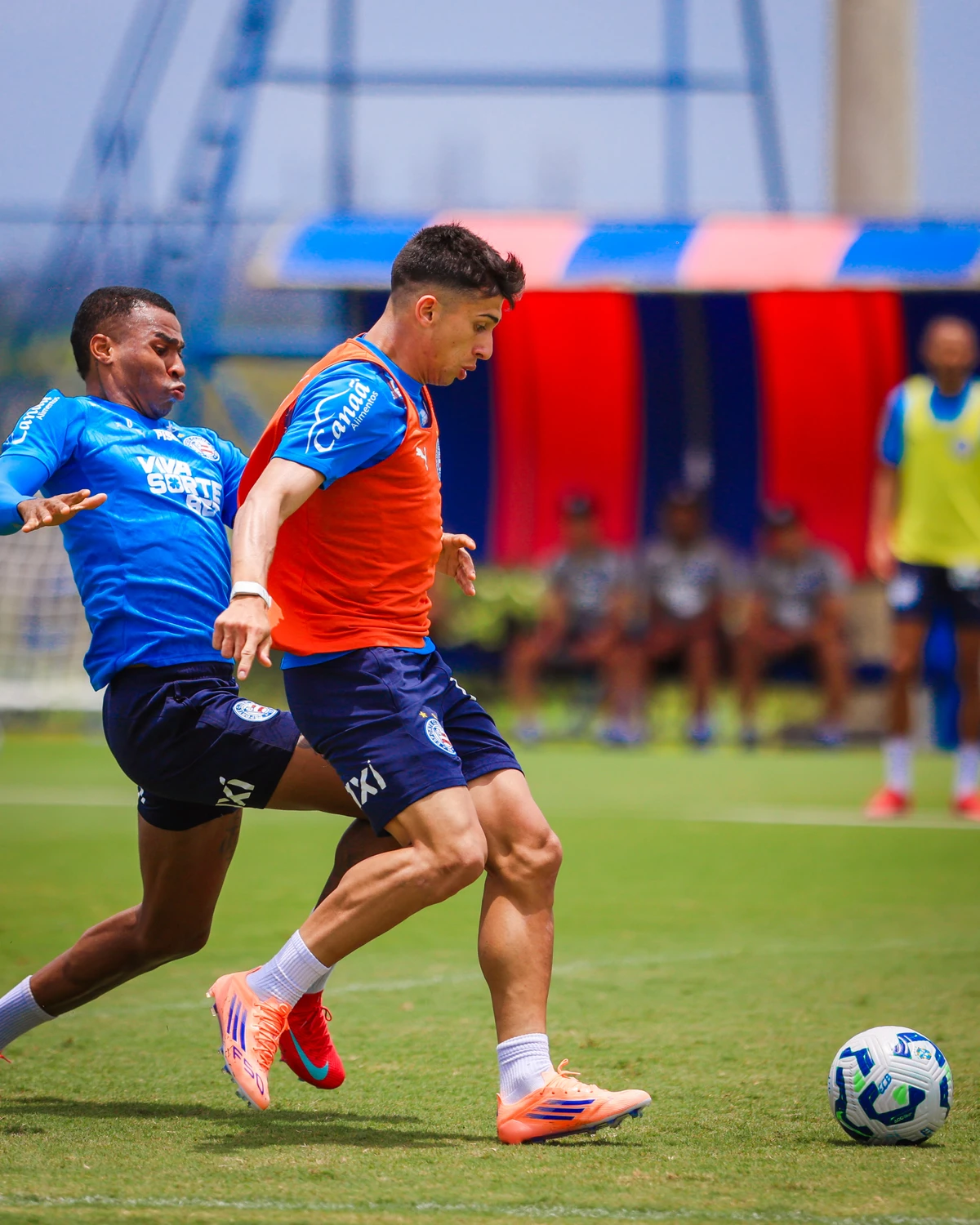 Elenco do Bahia treinando em preparação para o Ba-Vi  por Letícia Martins/EC Bahia 