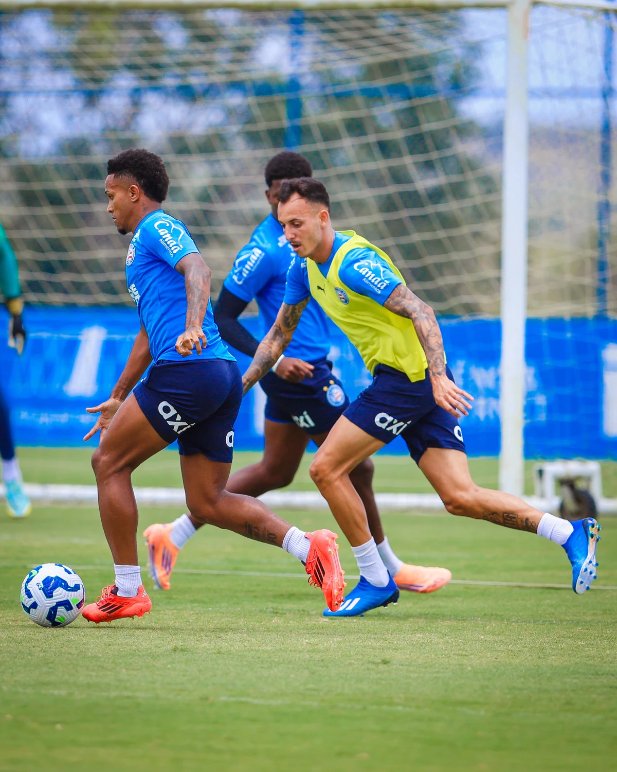 Elenco do Bahia treinando em preparação para o Ba-Vi  por Letícia Martins/EC Bahia 