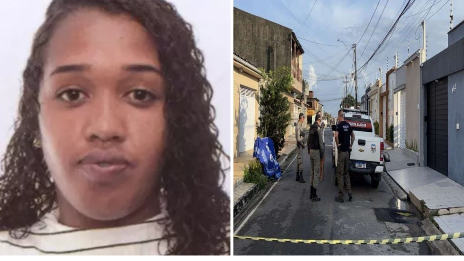 Inaiane Costa Silva tinha três filhos com principal suspeito do feminicídio por Reprodução/PC-AL