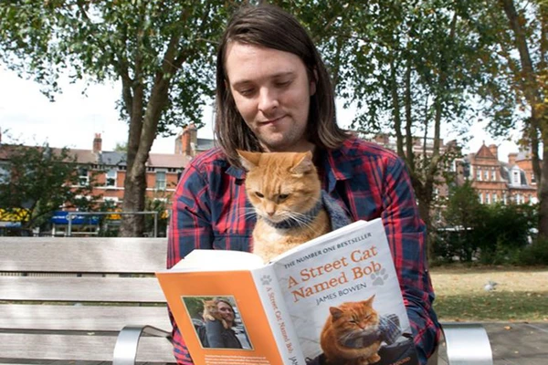 James Bowen e Bob por Reprodução