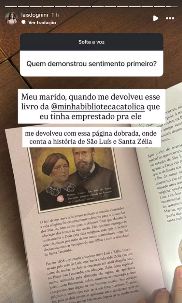 Laís e Jackson Dognini por Reprodução