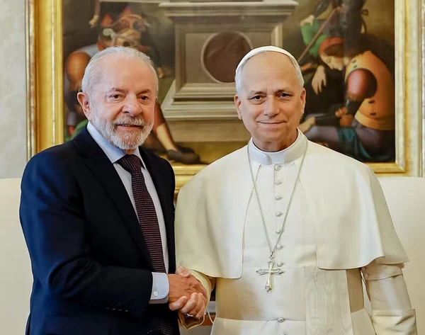 Lula e o papa Leão XIV