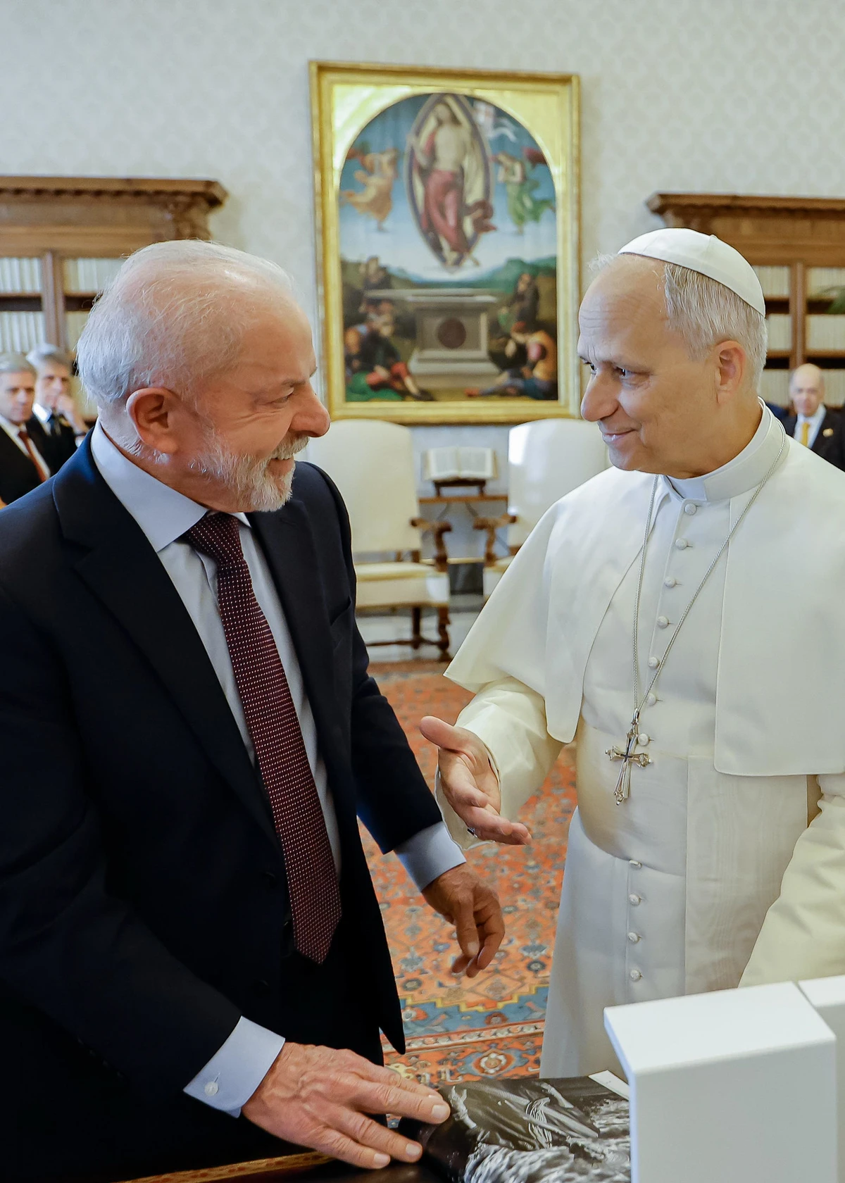 Lula encontrou papa Leão XVI por Ricardo Stuckert/Presidência da República