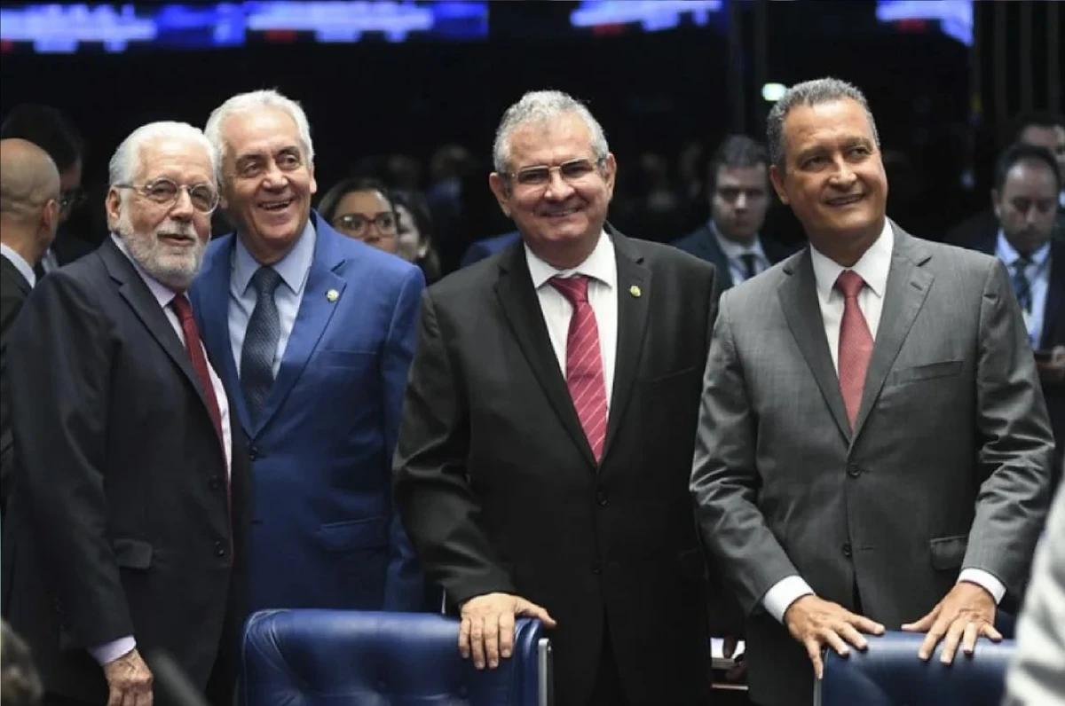 Senador Jaques Wagner, Otto Alencar, Angelo Coronel e o ministro Rui Costa