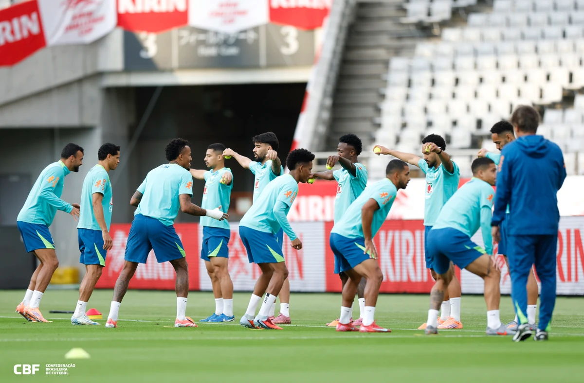 Último treino da Seleção Brasileira antes de confronto contra o Japão  por Rafael Ribeiro/CBF 