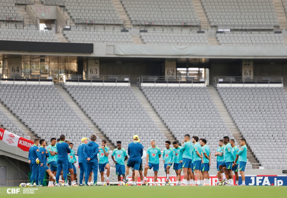 Último treino da Seleção Brasileira antes de confronto contra o Japão  por Rafael Ribeiro/CBF 
