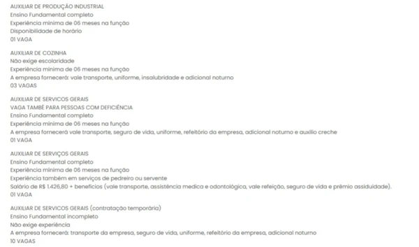Vagas do SineBahia nesta segunda (13) por Reprodução