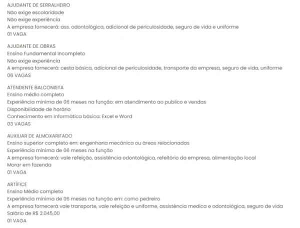 Vagas do SineBahia nesta segunda (13) por Reprodução
