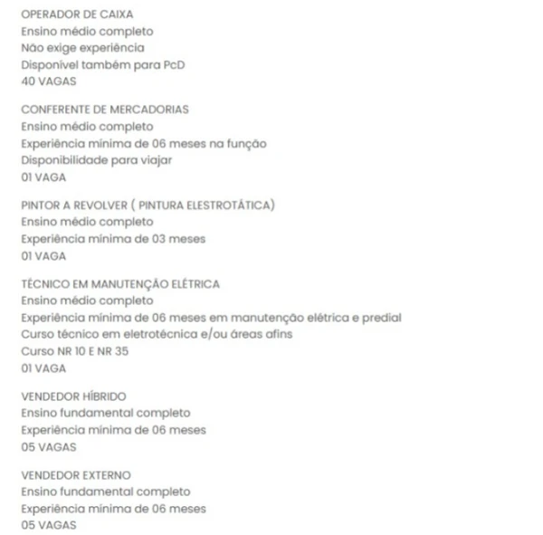 Vagas do SineBahia nesta segunda (13) por Reprodução