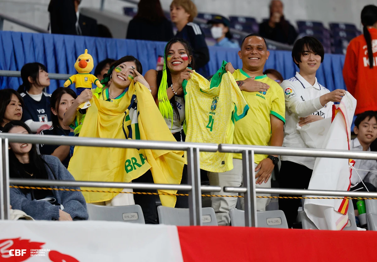 Brasil perdeu para Japão em amistoso por Rafael Ribeiro/CBF
