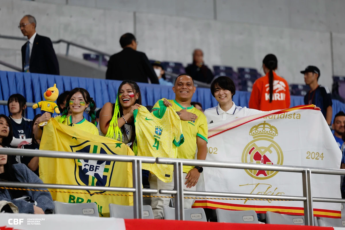 Brasil perdeu para Japão em amistoso por Rafael Ribeiro/CBF