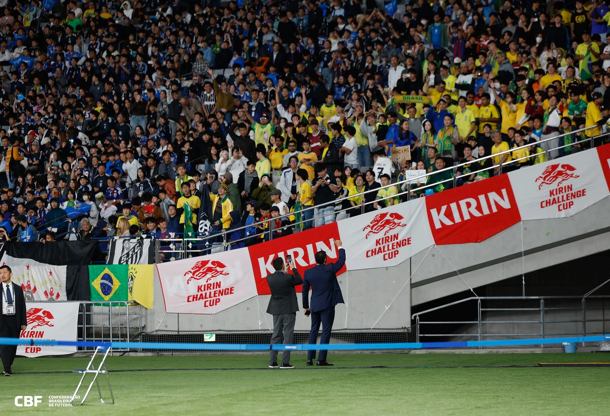 Brasil perdeu para Japão em amistoso por Rafael Ribeiro/CBF