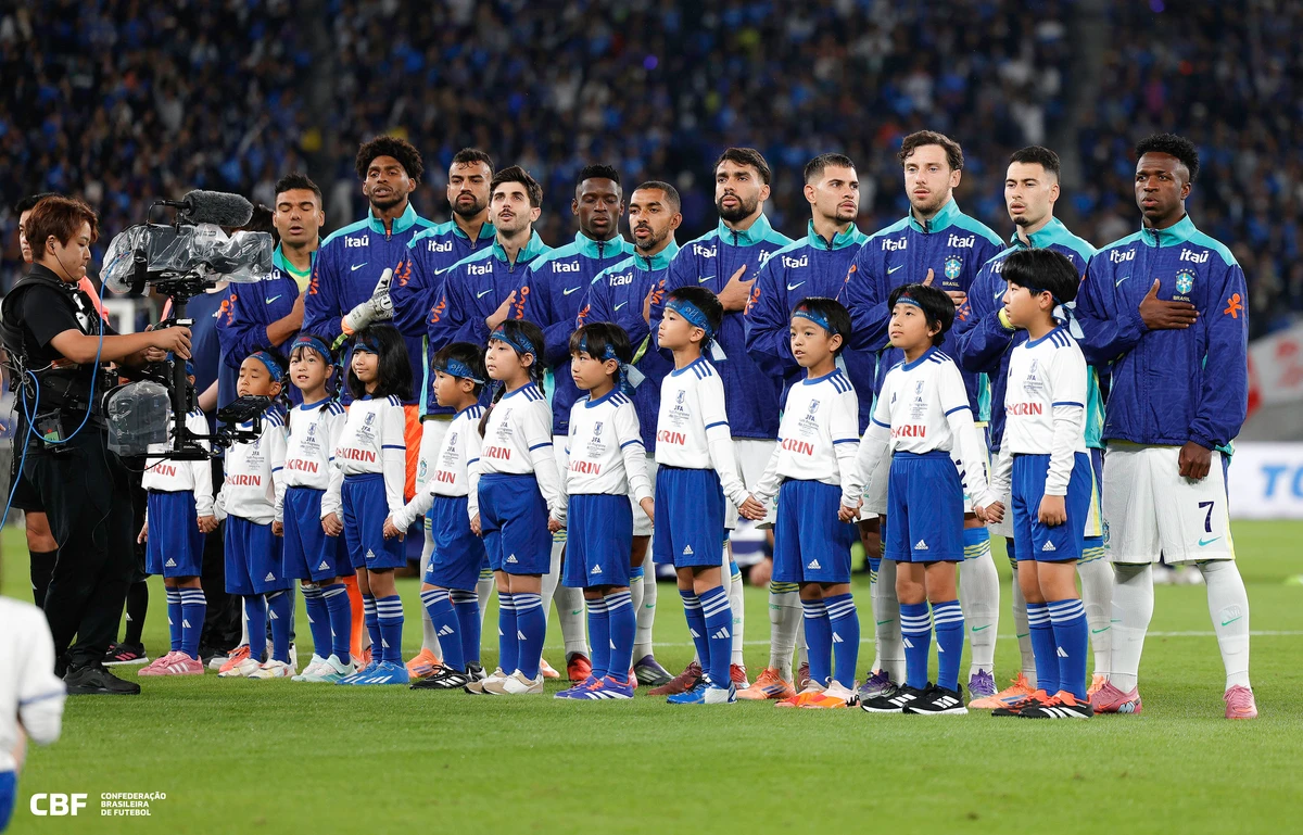 Brasil perdeu para Japão em amistoso por Rafael Ribeiro/CBF