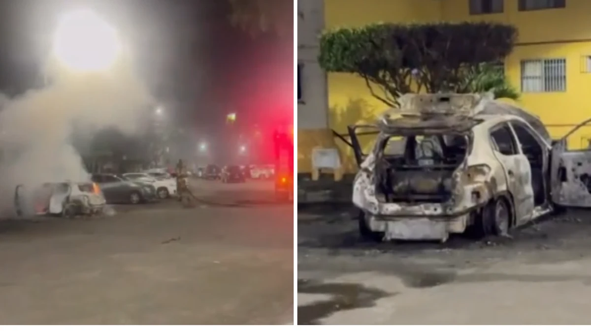 Carro ficou completamente destruído