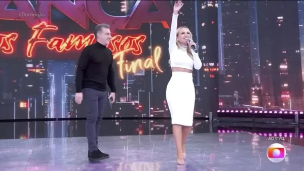 Eliana e Luciano Huck no Domingão por Reprodução/TV Globo