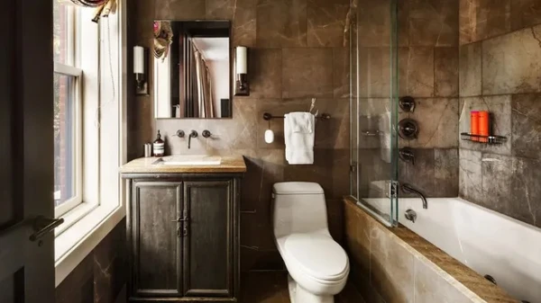 Banheiro da casa que Gisele Bündchen colocou à venda  por Reprodução