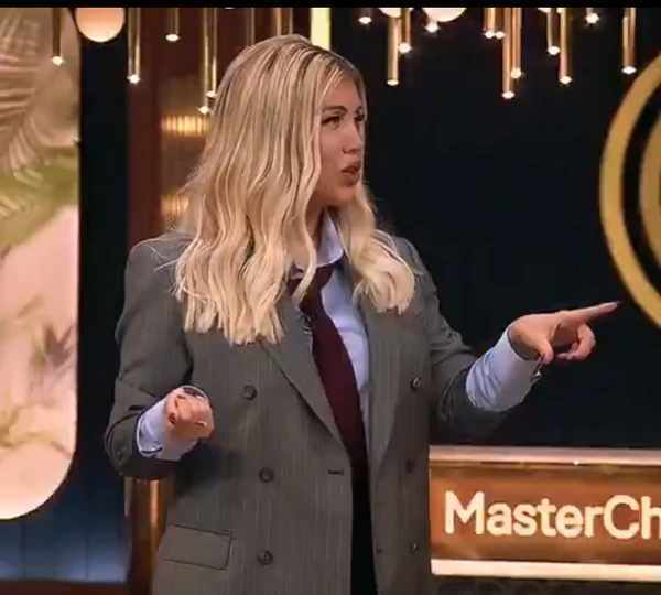 Maxi López e Wanda Nara no MasterChef Celebrity Argentina por Reprodução
