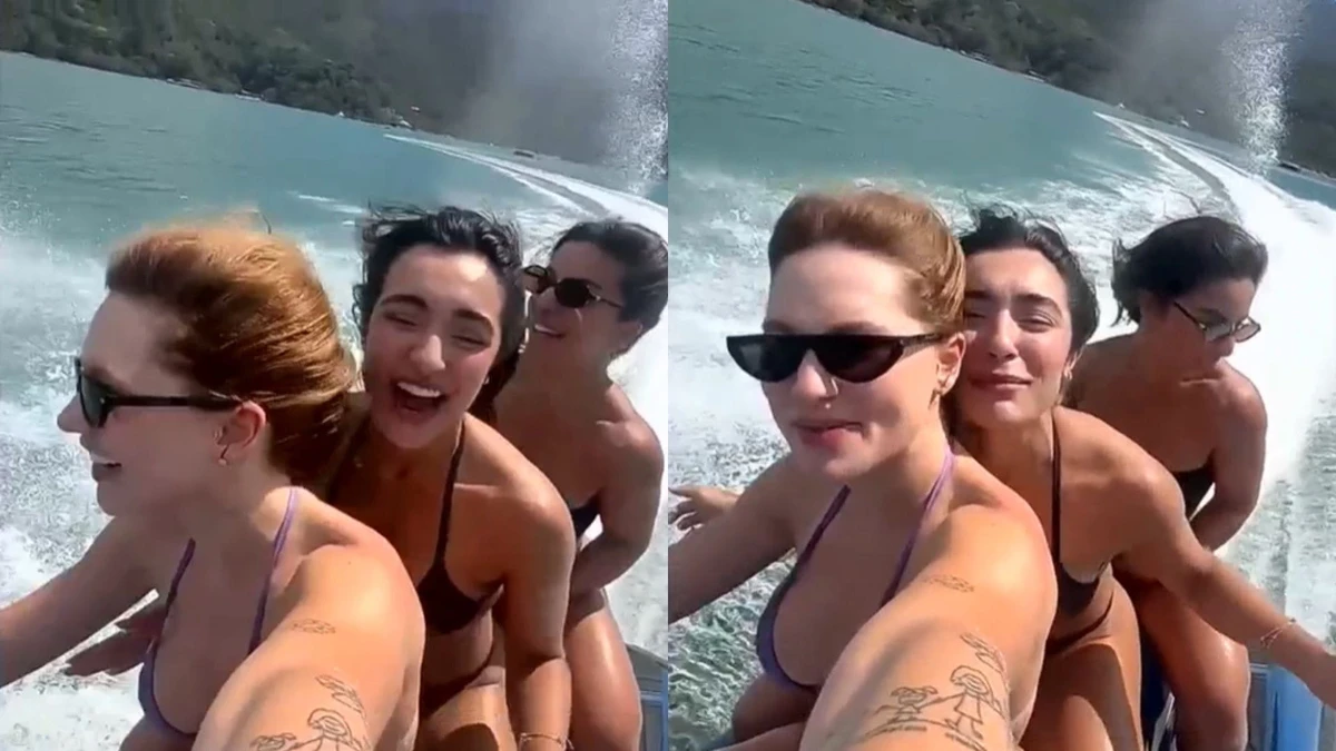 Virginia curte passeio em Mangaratiba
