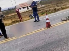 Imagem - Ciclista morre em acidente após ser atropelado por caminhão em estrada da Bahia