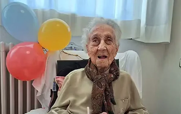 A catalã Maria Branyas por Reprodução