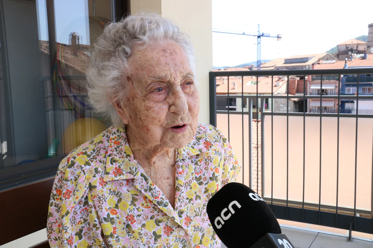 A catalã Maria Branyas por Reprodução