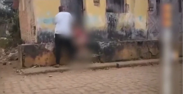 Agressor foi flagrado  por Reprodução