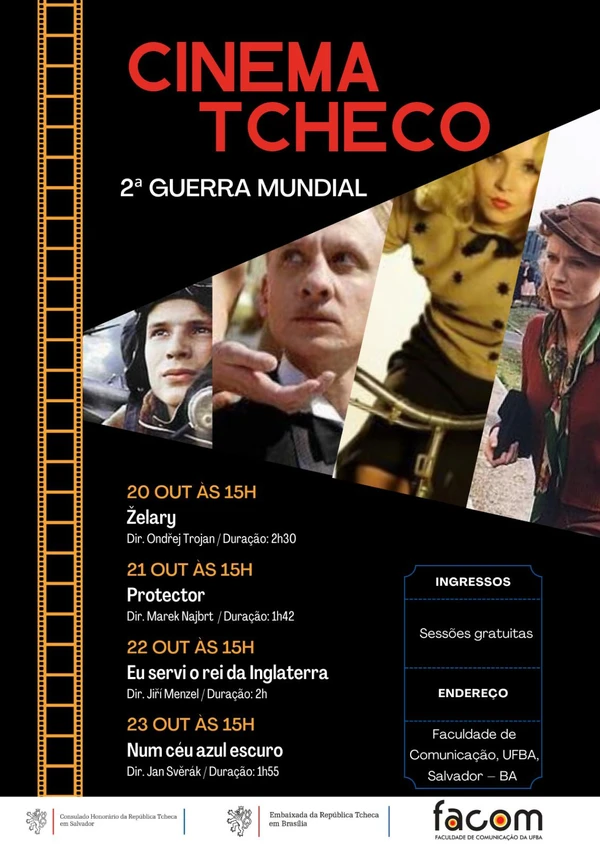 Card de divulgação da Mostra de Cinema Tcheco por Divulgação