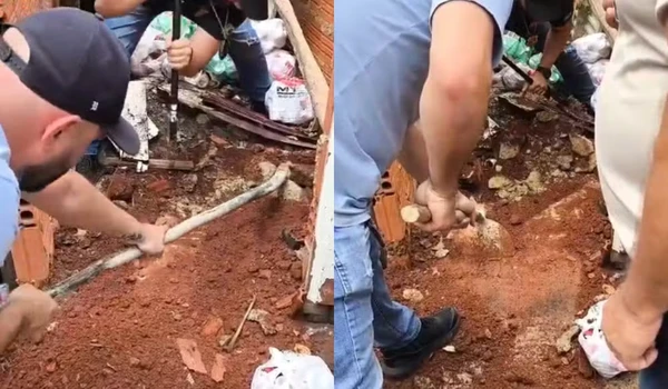 Corpo de Maria Clara foi enterrado e concretado no quintal por Reprodução