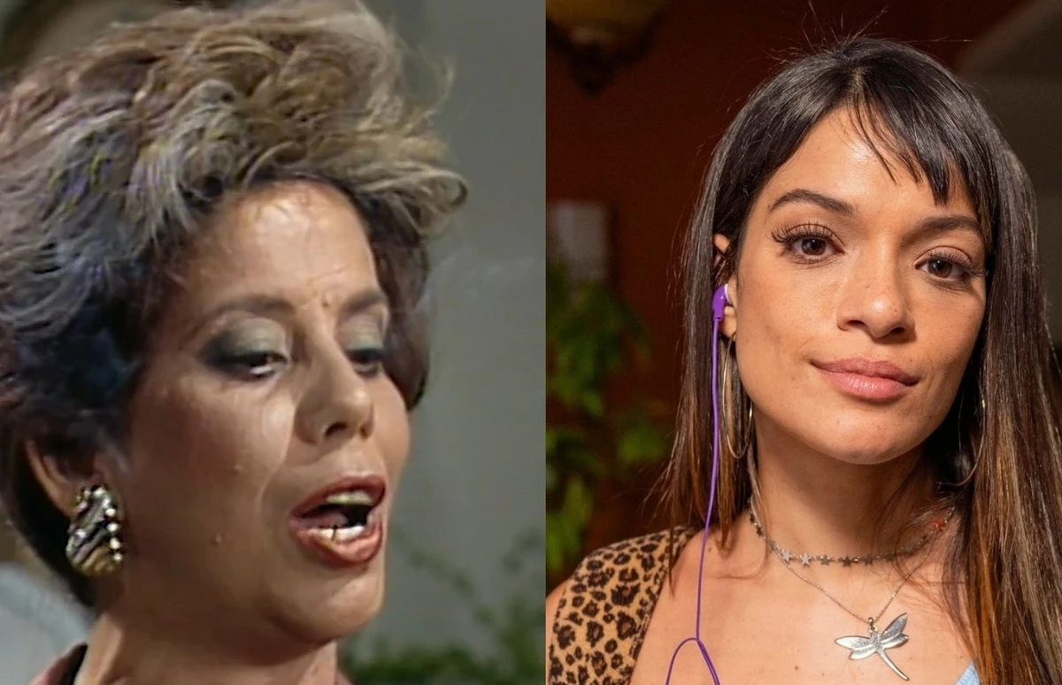Maria Gladys nas duas versões de 