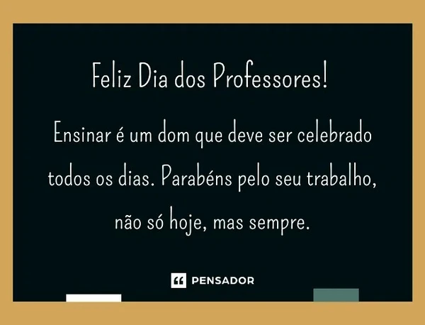 Mensagens para o Dia dos Professores por Reprodução 