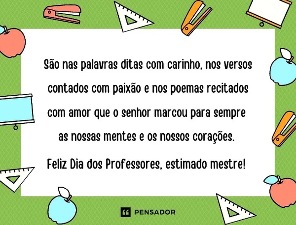 Mensagens para o Dia dos Professores por Reprodução 