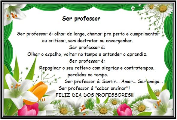 Mensagens para o Dia dos Professores por Reprodução 